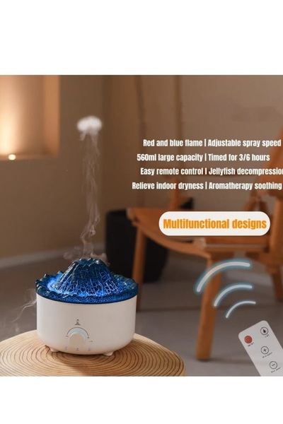 BigSale Volkan Hava Nemlendiricisi Rekli ışık Yüksek Buhar Çıkış Özelliği H2 450mL kapasite