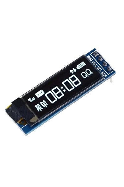 Genel Markalar 128x32 Oled Lcd Ekran 0.91 Inch - Beyaz (ARDUİNO UYUMLU)