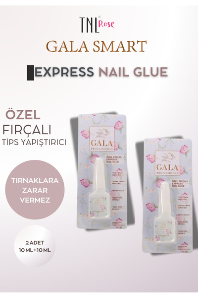 gala smart Protez Tırnak Tips Yapıştırıcı 2'li 10 ml + 10 ml Takma Tırnak Yap...