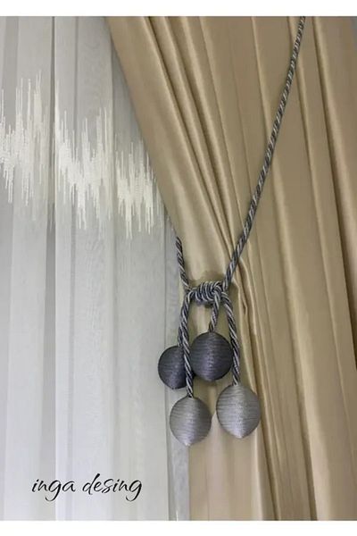 inga desing Double Breasted Cornice Tactical Binding with Four Balls Rope Cord