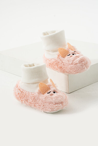 yummy kids Baby Girl Booties with Non-Slip Sole Plush Comfortable Socks