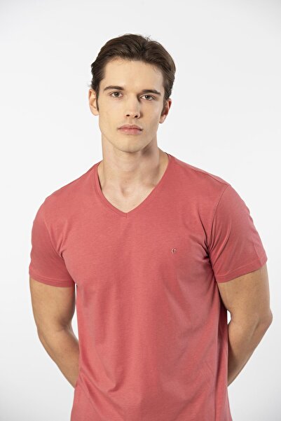 Cacharel Men's 2193/Coral Short Sleeve Modal Bermuda Suit