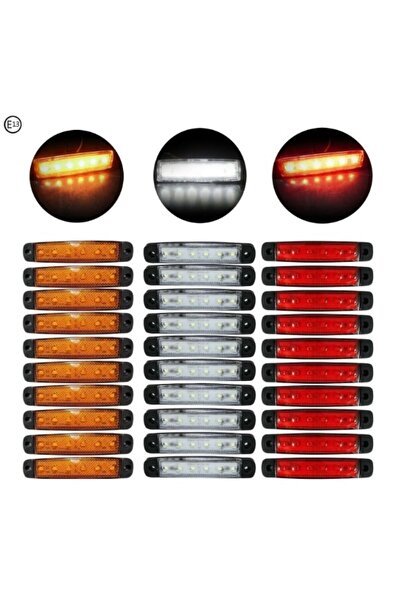AHMET OTOMOTİV (30 ADET) 6 LEDLİ PARMAK LED SARI-KIRMIZI-BEYAZ RENKLER
