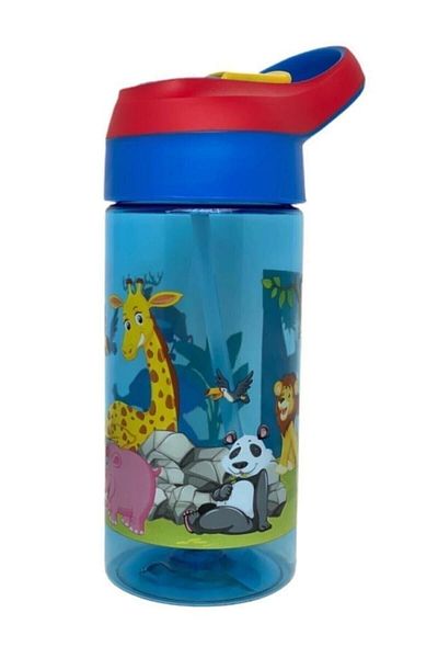 Vagon Life 500 ml Tritan Flask with Straw Mixed Color