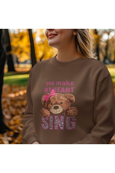 SUNFREE ПАМУЧЕН СУИТШЪР С ПРИНТ ТЕДИ МОМИЧЕ