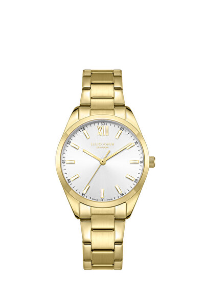 Lee Cooper ساعة لي كوبر النسائية التناظرية بمينا فضية - LC08014.130