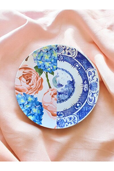 unique florya Διακοσμητικό Πιάτο Τοίχου Διακοσμητικό Στολίδι Τοίχου με Σχέδιο...