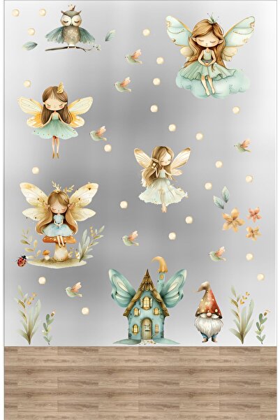 FOREST FAIRIES WALL TIMER SET 100X30