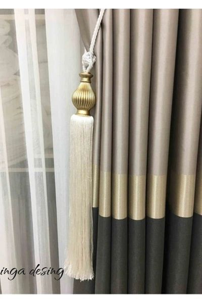 inga desing New Fashion Curtain Accessory Tassel Model Braçol Curtain Retractor Mink