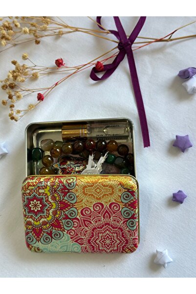 J&M jaco&Me Mandala2 Desenli hediyelik metal kutu#sabun kutusu#anahtarlık kut...