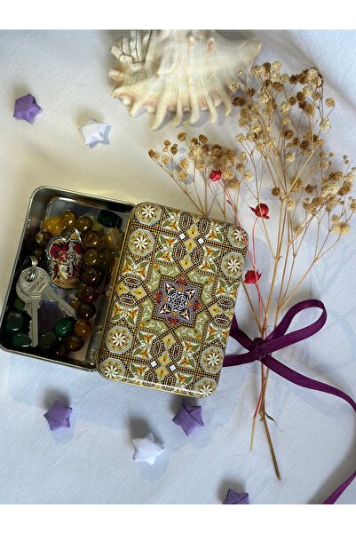 J&M jaco&Me Mandala5 Desenli Hediyelik Metal Kutu  Sabun Kutusu Anahtarlık Ku...