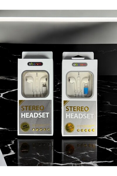 obenim Yüksek Performanslı Stereo Kulaklık - Mikrofonlu Lightning Ios Uyumlu