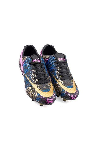 AKNButik Air Laliga Football Boots - Black/Gold/Patterned