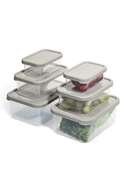 SAVLAR Set of 3 Breakfast - Microwave and Freezer Compatible Storage Containers 1X375Ml 1X900Ml 1X1700Ml