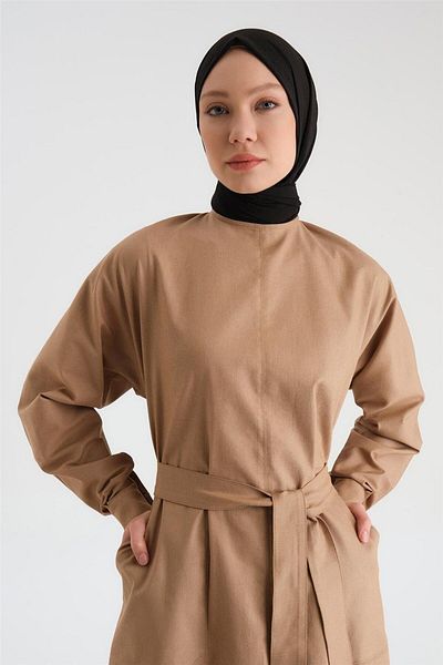 Armine Rochie cu efect de denim Camel - 24y9802