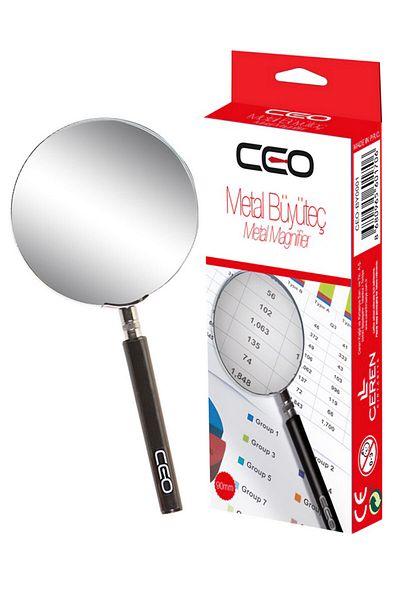 Ceo Μεταλλικός μεγεθυντικός φακός 90 mm - By0005