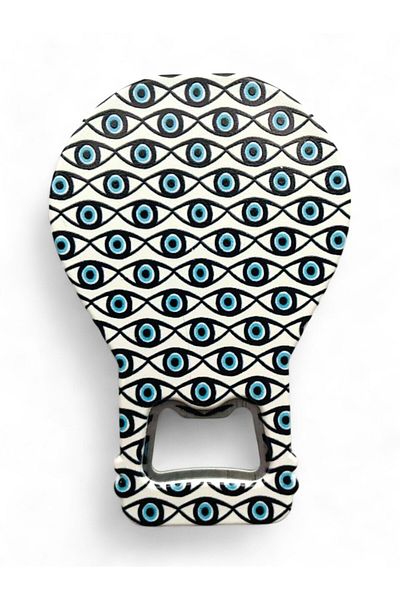 GALATA GIFT Bottle Opener Magnet Balloon Shape Evil Eye Beaded Soda Gas Opener Decorative Fridge Magnet