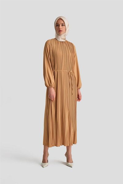 Armine Φόρεμα Camel Pleated - 24yd9435