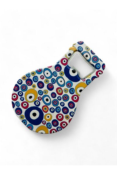 GALATA GIFT Bottle Opener Magnet Balloon Shape Evil Eye Beaded Soda Gas Opener Decorative Fridge Magnet