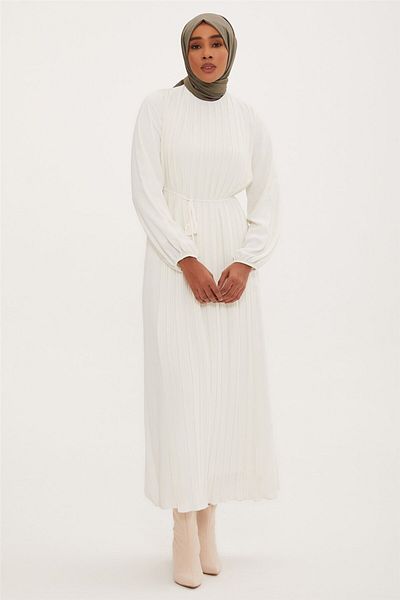 Armine Ecru Dress - Model 22K9435
