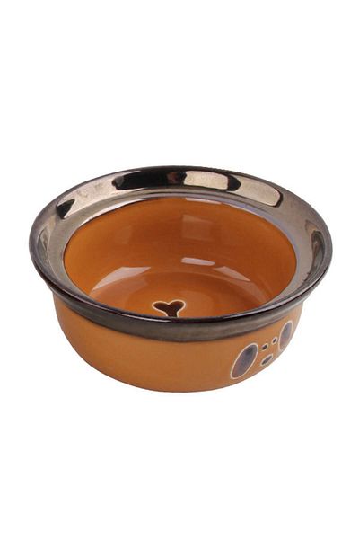 Pawise Ceramic Food Bowl Orange 1100 ml Hnzrn