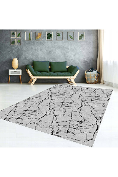 AACAP Stone Patterned, Velvet, Modern Washable, Elastic Carpet Cover