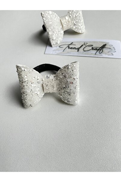 Trend Toka Glitter Payet 2’Lİ Fiyonk Lastikli Toka