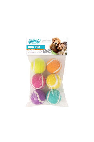 Pawise 6 Tennis Balls 5 cm Diameter 276097