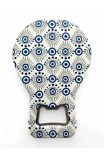 GALATA GIFT Bottle Opener Magnet Balloon Shape Evil Eye Beaded Soda Gas Opener Decorative Fridge Magnet