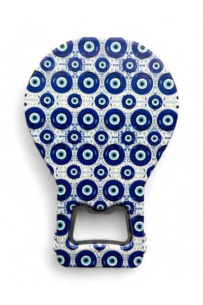 GALATA GIFT Bottle Opener Magnet Balloon Shape Evil Eye Beaded Soda Gas Opener Decorative Fridge Magnet