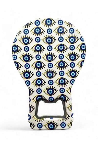GALATA GIFT Bottle Opener Magnet Balloon Shape Evil Eye Beaded Soda Gas Opener Decorative Fridge Magnet