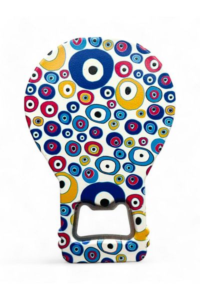 GALATA GIFT Bottle Opener Magnet Balloon Shape Evil Eye Beaded Soda Gas Opener Decorative Fridge Magnet