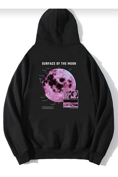FULL TOLERANCE Unisex Oversize Surface On The Moon Sweatshirt Hoodie