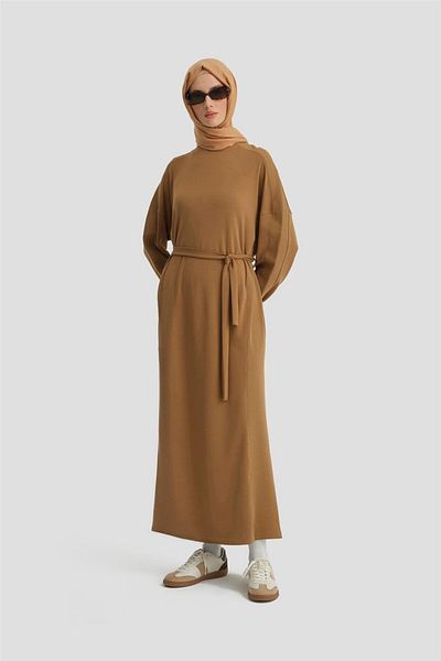 Armine Φόρεμα Camel Color Sweat - 24kd6811 Μοντέλο