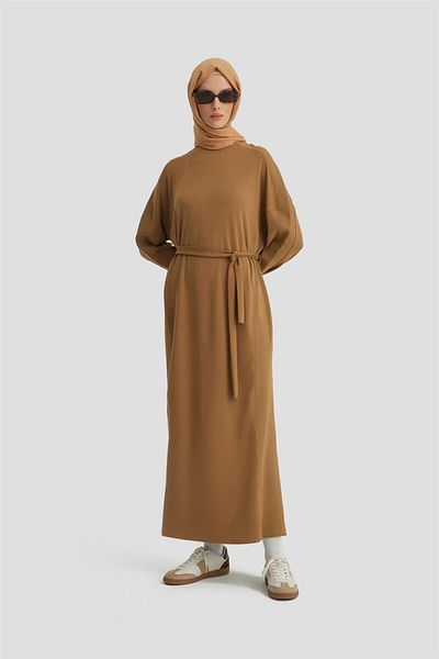 Armine Φόρεμα Camel Color Sweat - 24kd6811 Μοντέλο
