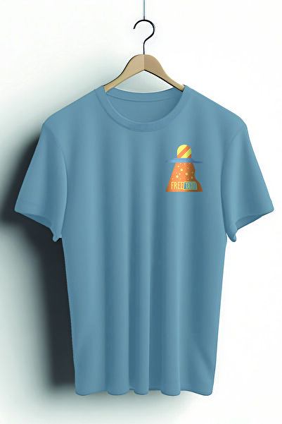 Zestia Tricou unisex, cu imprimeu Free Taxi, croială normală, 100% bumbac, tr...