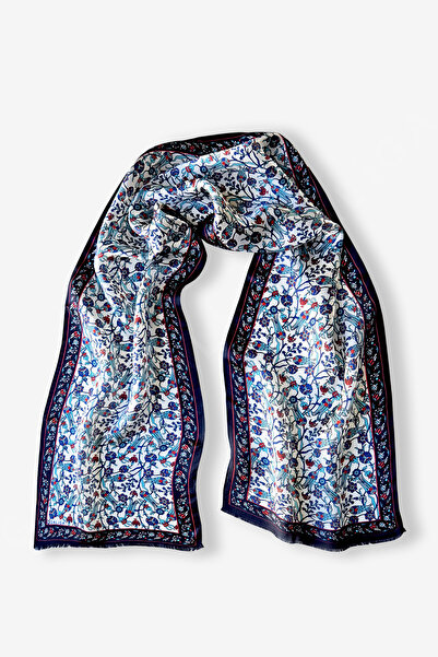 Galiga Lale Desen %100 Ipek Fular 26*130cm "Art On Silk"