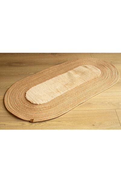 Klappe Design Hasır Jüt Kaymaz Taban Banyo Antre Paspası