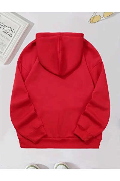 caddekombin Дреха с качулка и джобове с флорален мотив „Исус“, 2-слойна