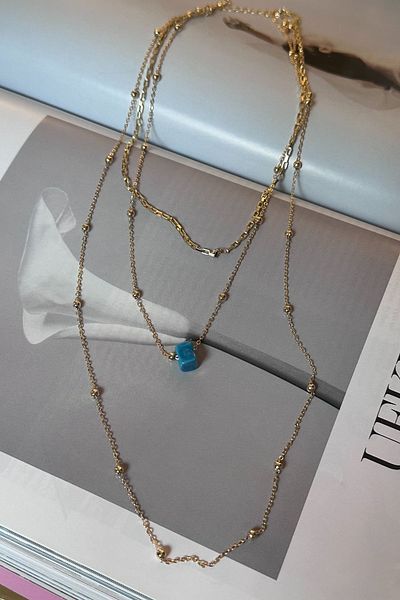Trendy Butik سلسلة رائعة قلادة ثلاثية