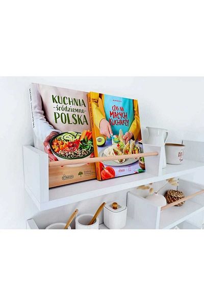 EGN WOODS 40cmx3 Bibliotecă și Organizator de Baie - 20+20 Raft pentru Condimente