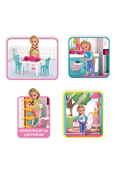 Doğan Oyuncak Dünyası Mila'nın 2 Katlı Rüya Evi - Ev Oyuncak - Milanın Miami Ev Seti - Barbie Ev Seti - Oyun Evi
