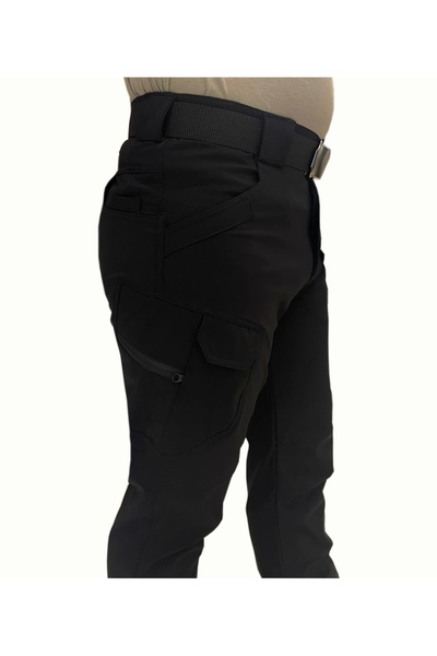 Astüm Askeri Malzeme Astüm Tactical Black Unisex Tactical Pants Lycra Fabric