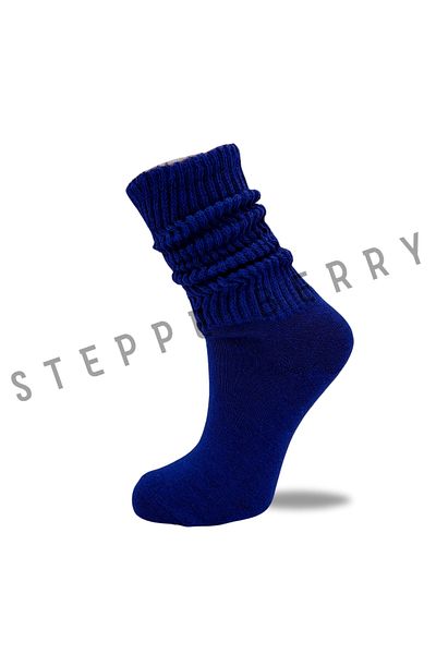 STEPPE BERRY 2 чифта дамски тънки широки клинове в кобалтово синьо