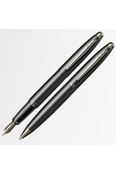 Scrikss مجموعة أقلام حبر أسود غير لامع وحبر جاف