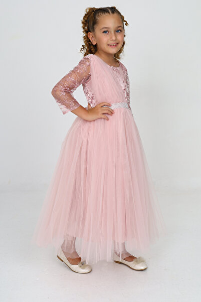 Pantulux Kız Çocuk Abiye Elbise Düğün Kıyafeti 6 Yaş-7 Yaş-8 Yaş-9 Yaş-10 Yaş
