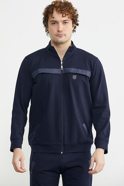Sementa Σετ φόρμας με φερμουάρ Stand Collar - Navy Blue