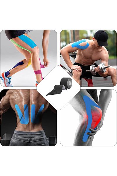 BLACK DEER Kinesiology Pain Tape Αυχένας Πόνος Αρθρώσεων Αθλητικές Ταινίες Πόνου 5cm X 5m Ortholand