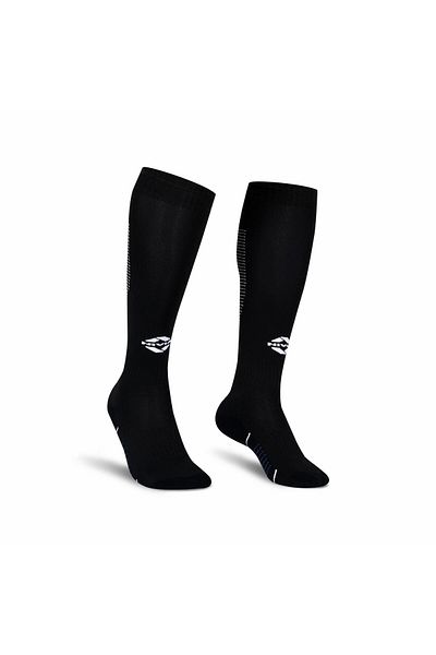 Nivia Rabona Football Super Socks | Black | L | Polyester Blend | Knee Length | Sports