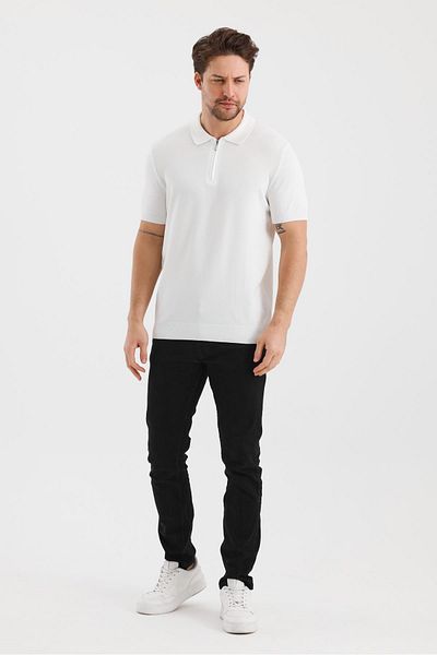 ALEXANDERGARDI Μπλουζάκι POLO με φερμουάρ REGULAR FIT (E24-EZE-31)